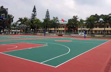 博羅縣楊村鎮(zhèn)顯村小學(xué)丙烯酸籃球場